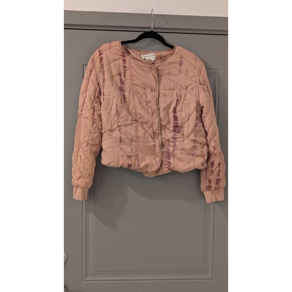Women's MARRAKECH Pink & Purple Tie-Dye Quilted Jacket M